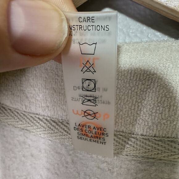 Mono B Romper Women’s 1XL Beige Sleeveless Cotton Blend Drawstring Waist Pockets - Picture 5 of 7